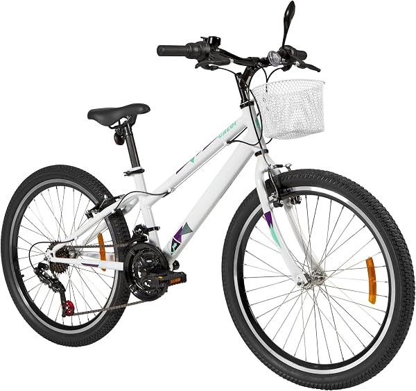 Bicicleta Caloi Ceci Aro 24 21v Branca com Cesto