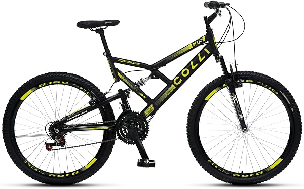 Bicicleta Colli GPS Aro 26 com Suspensão 21 Marchas Freios V-Brake