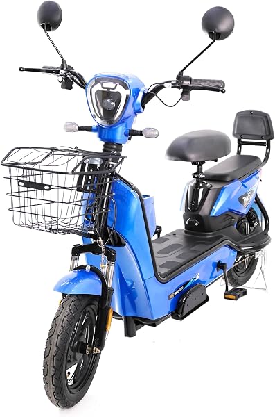 Bicicleta Elétrica Eco 350 Smart Ecobikes 350W 48V 15Ah Bateria Chumbo Azul