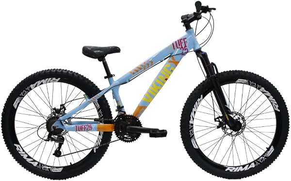 Bicicleta VikingX Freeride Tuff 25 Aro 26 21v Aluminio Freio a Disco Mecanico