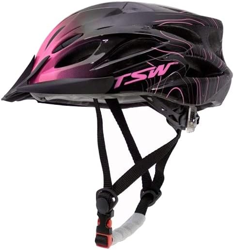 Capacete de Ciclismo TSW Raptor 3 LED Traseiro e Viseira Tamanho M