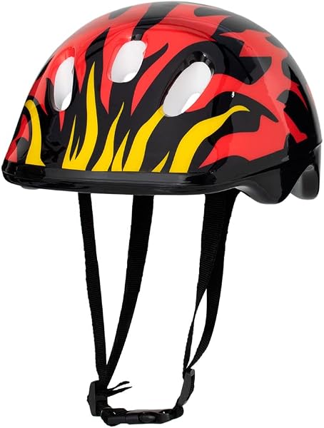 Capacete Infantil Chamas Vermelho Mimo Style