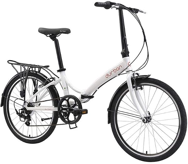Durban Rio XL Bicicleta Urbana Dobrável Aro 24 6 Marchas Branca