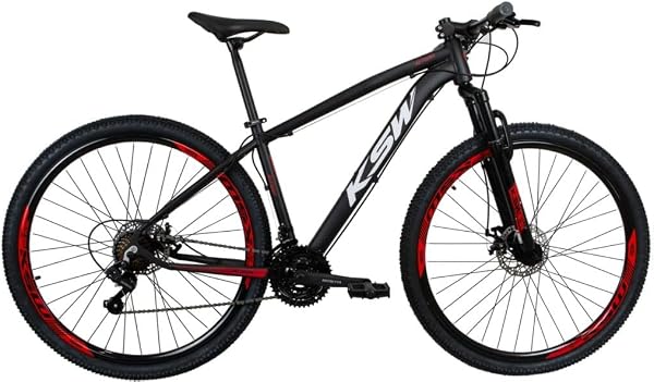 KSW Aro 29 24v Freio a Disco Hidráulico Shimano Suspensão Alumínio