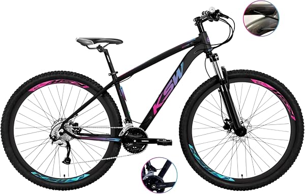 KSW XLT 200 Full Shimano 24v Aro 29 Freio a Disco Suspensão com Trava