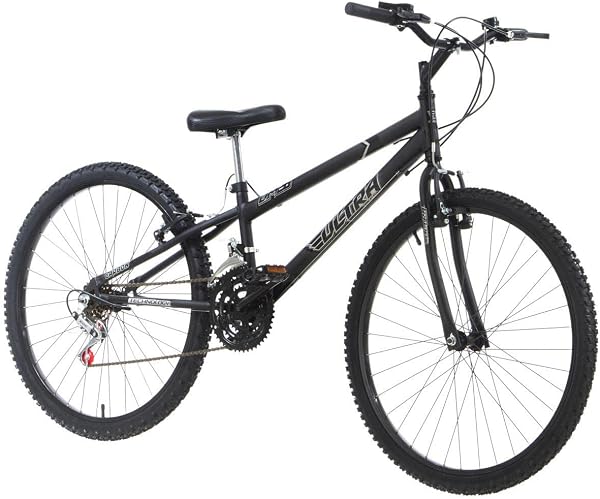 Ultra Bikes Esporte Rebaixada Aro 26 18v Freio V-Brake Preto Fosco